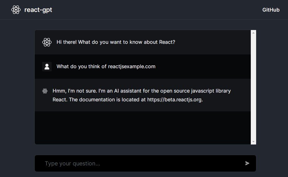 An experimental chat-gpt experience focused on React using LangChain and OpenAI