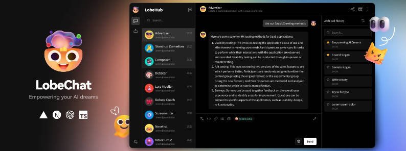 An extensible high-performance chatbot framework using Next.js