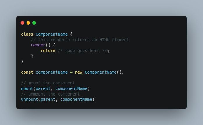 An extremely lightweight, 0.5kb experimental, React-like front-end library