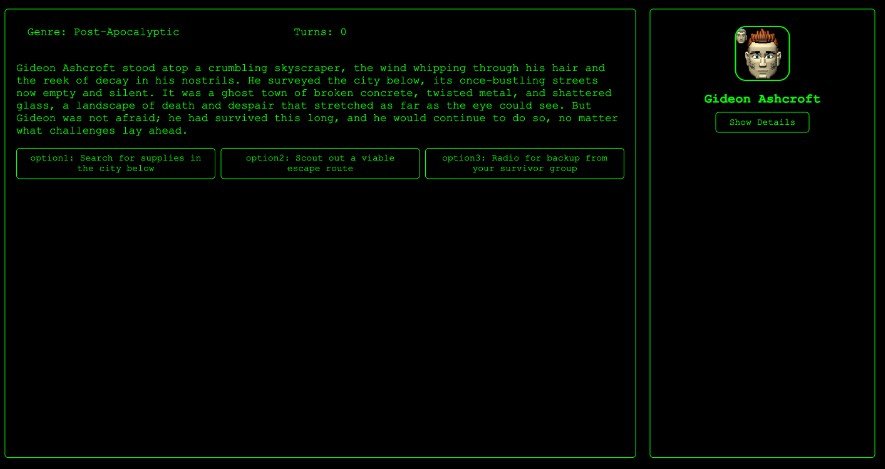 An interactive, procedurally generated text adventure game with React and OpenAI API