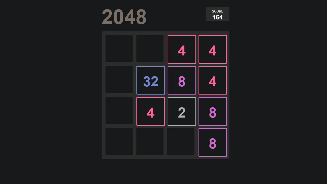 Collection of free JavaScript 2048 game code examples