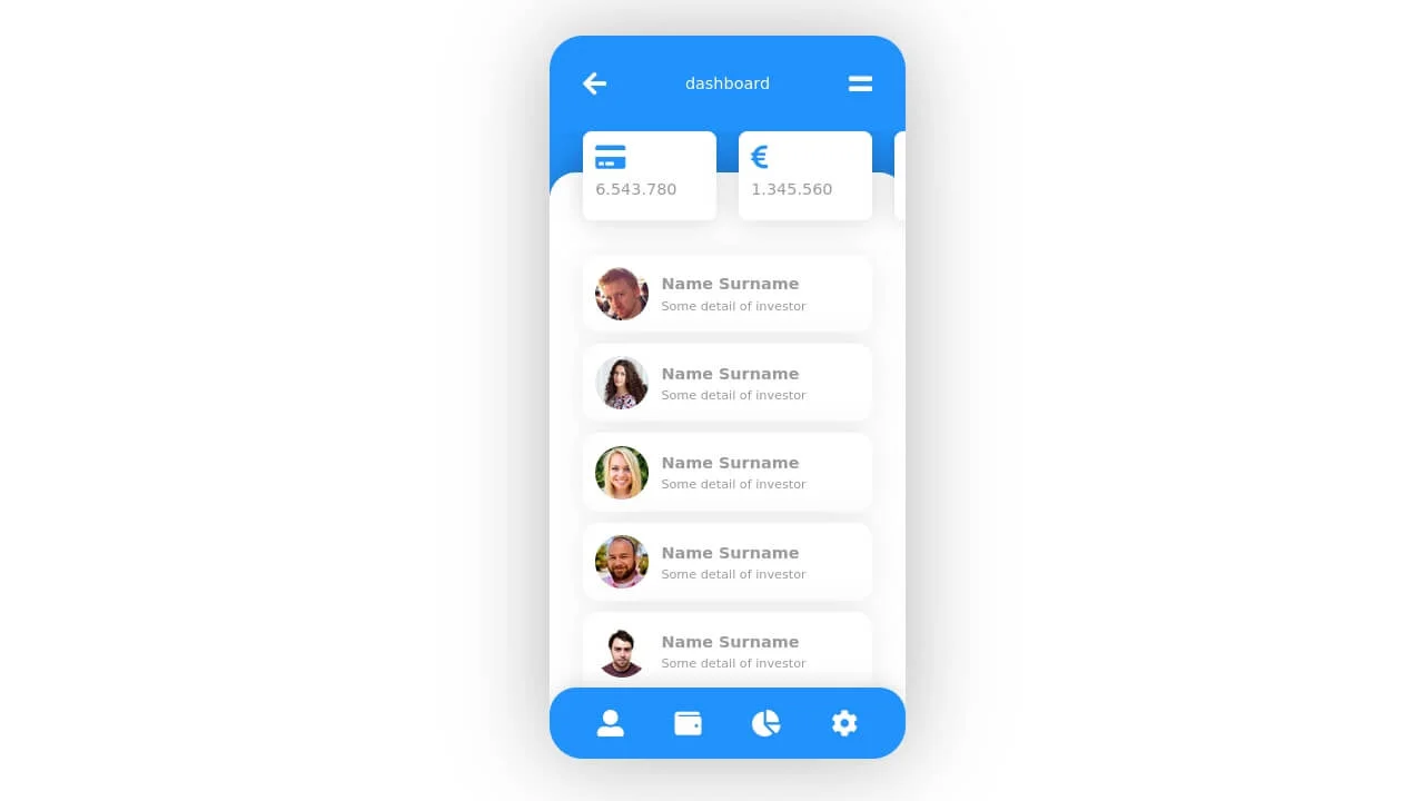 UI App, Horrizontal Scroll and Vertical Scroll