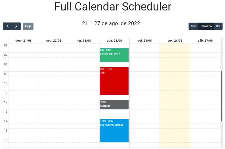 An Open-source FullCalendar Scheduler using React