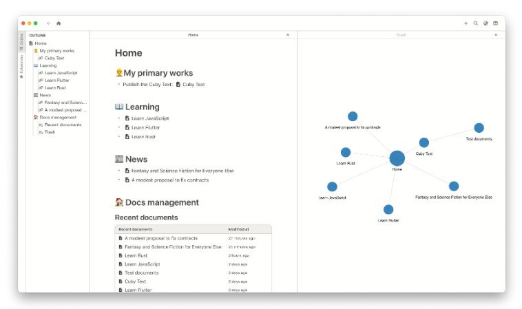 An open-source knowledge management app