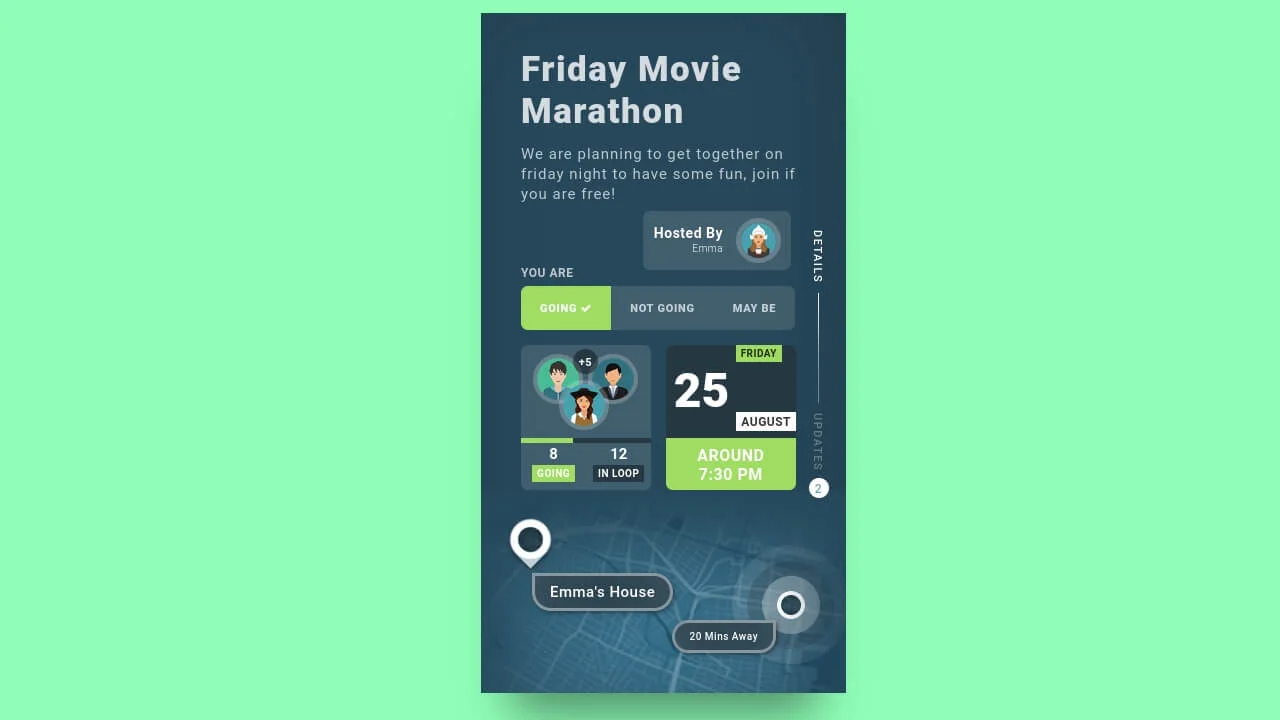 UI Design - Event Planning App
