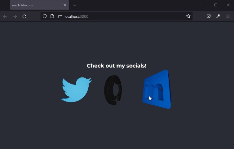 3d, Animated, Drag-and-Drop icons for React