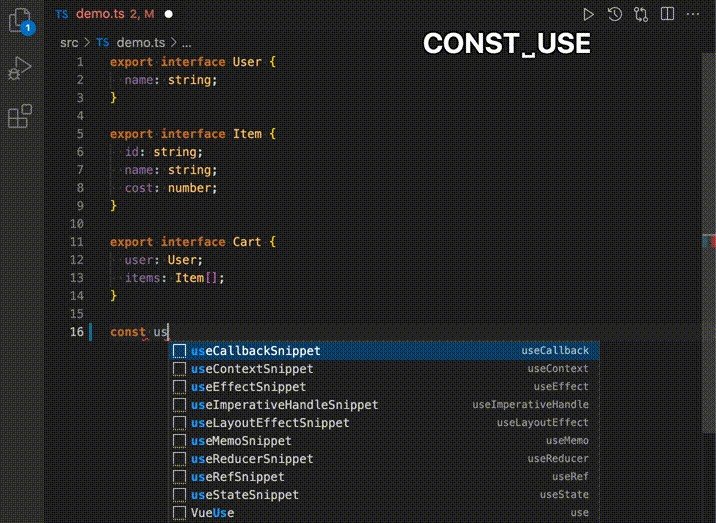 Automatically generates values inferred from type definitions