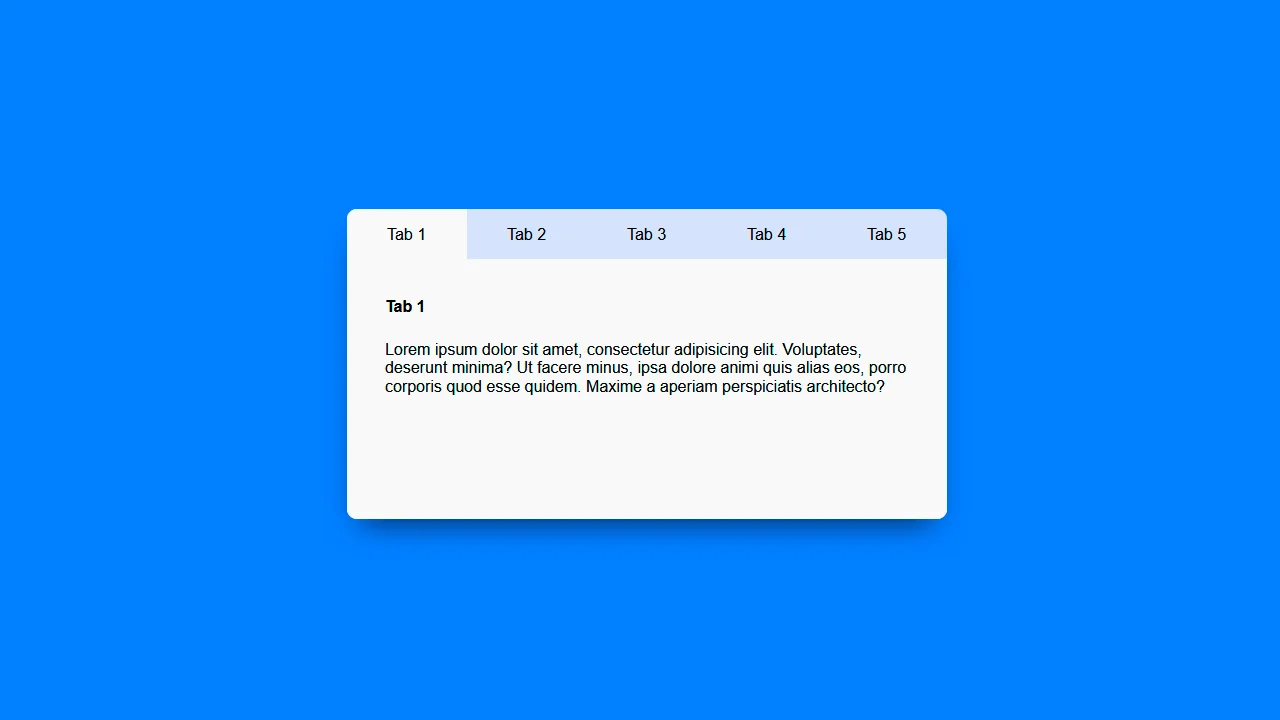 Collection of free vanilla JavaScript tab code examples