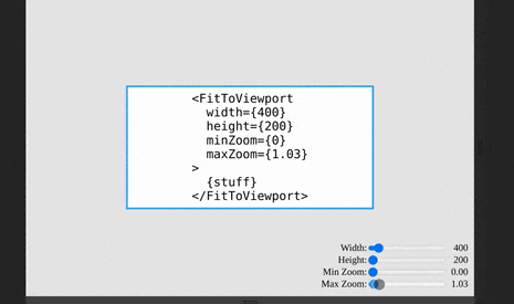 Automatically scale the content to fit it inside the viewport with react