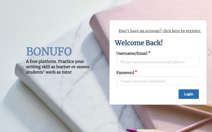 Bonufo: English Writing Response Platform with React