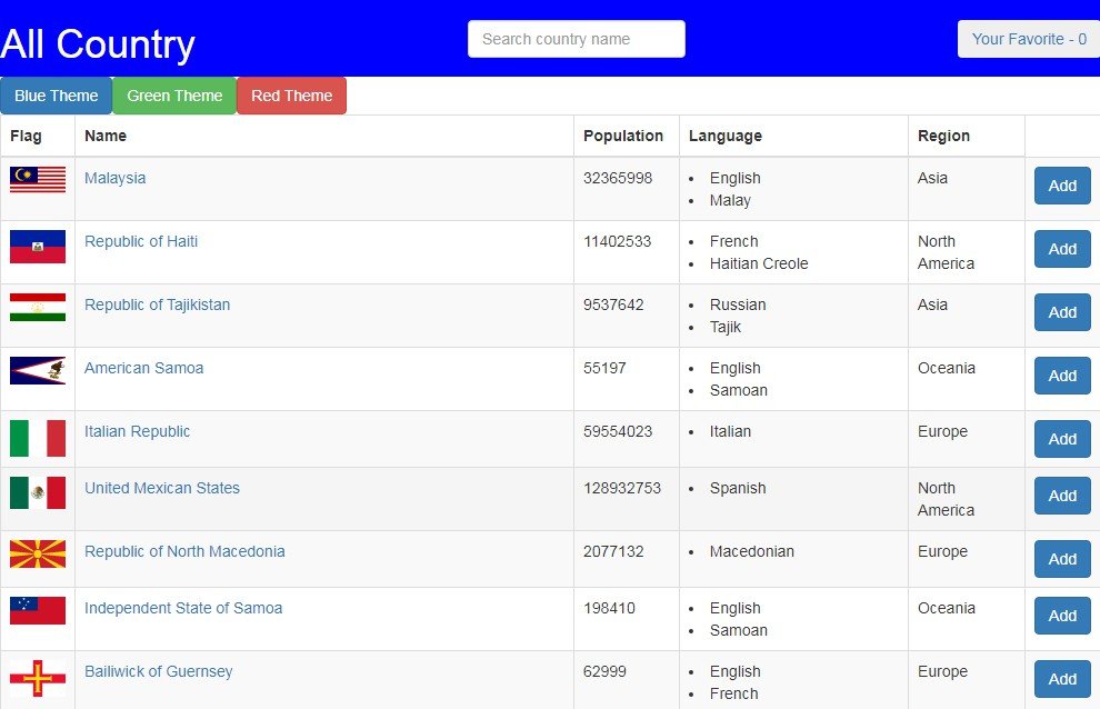 A Country Search App Built With React