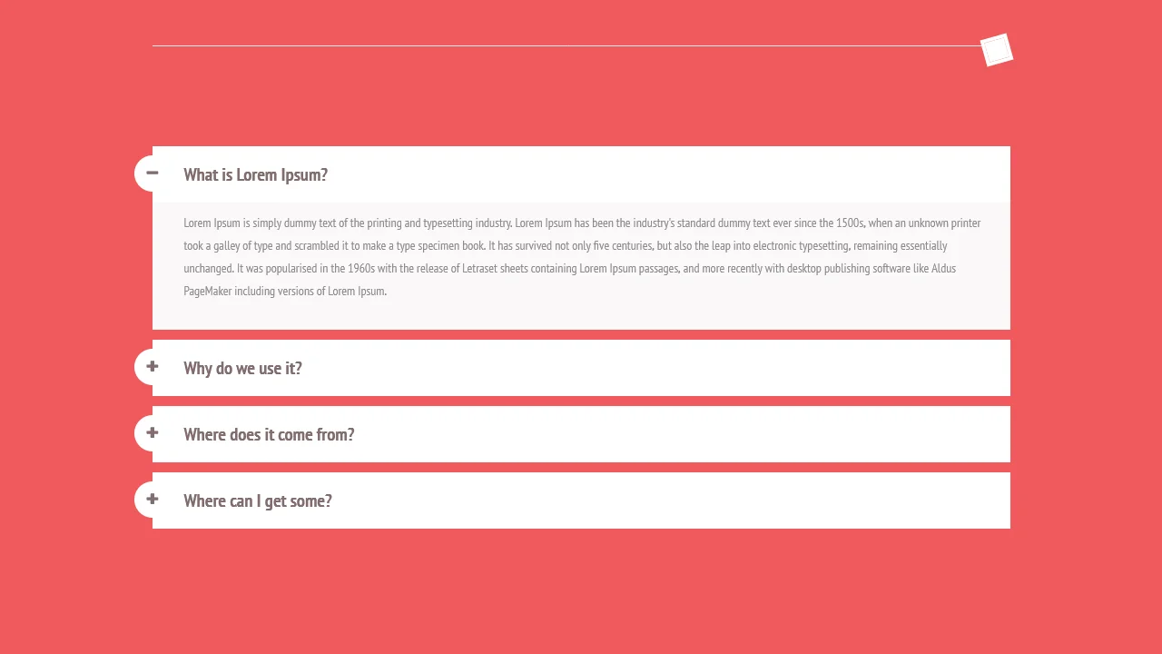 Bootstrap Accordion Start Template