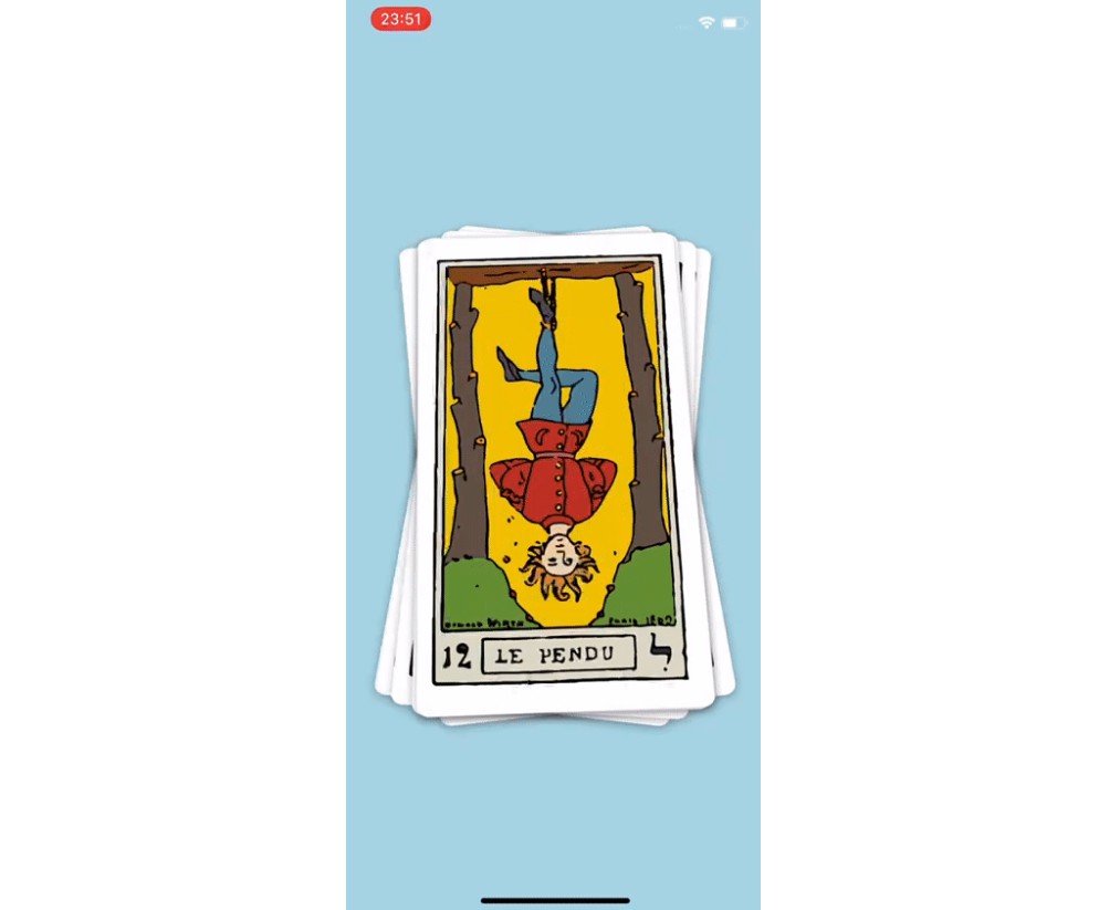 Cards Cheap Animated Gesture component animated made with react native, Expo and Reanimated v2