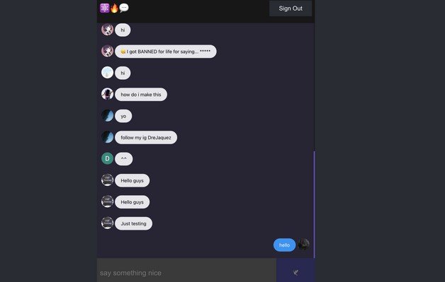 Chat application using Firebase and react