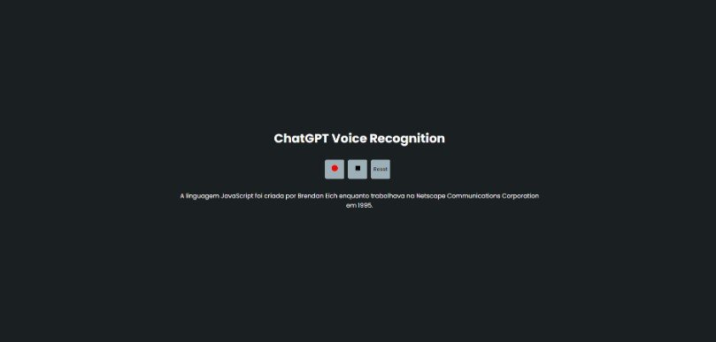 ChatGPT Voice Recognition App Built with React and ChatGPT API