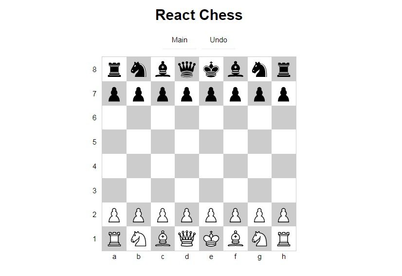 Chess game with React.js