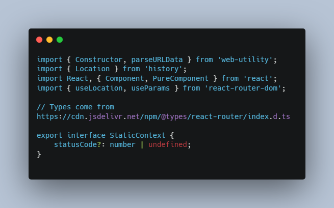 Class Component utilities for React Router 6+