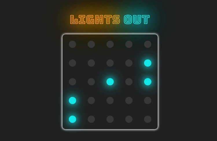 Classic Lights Out game built with React