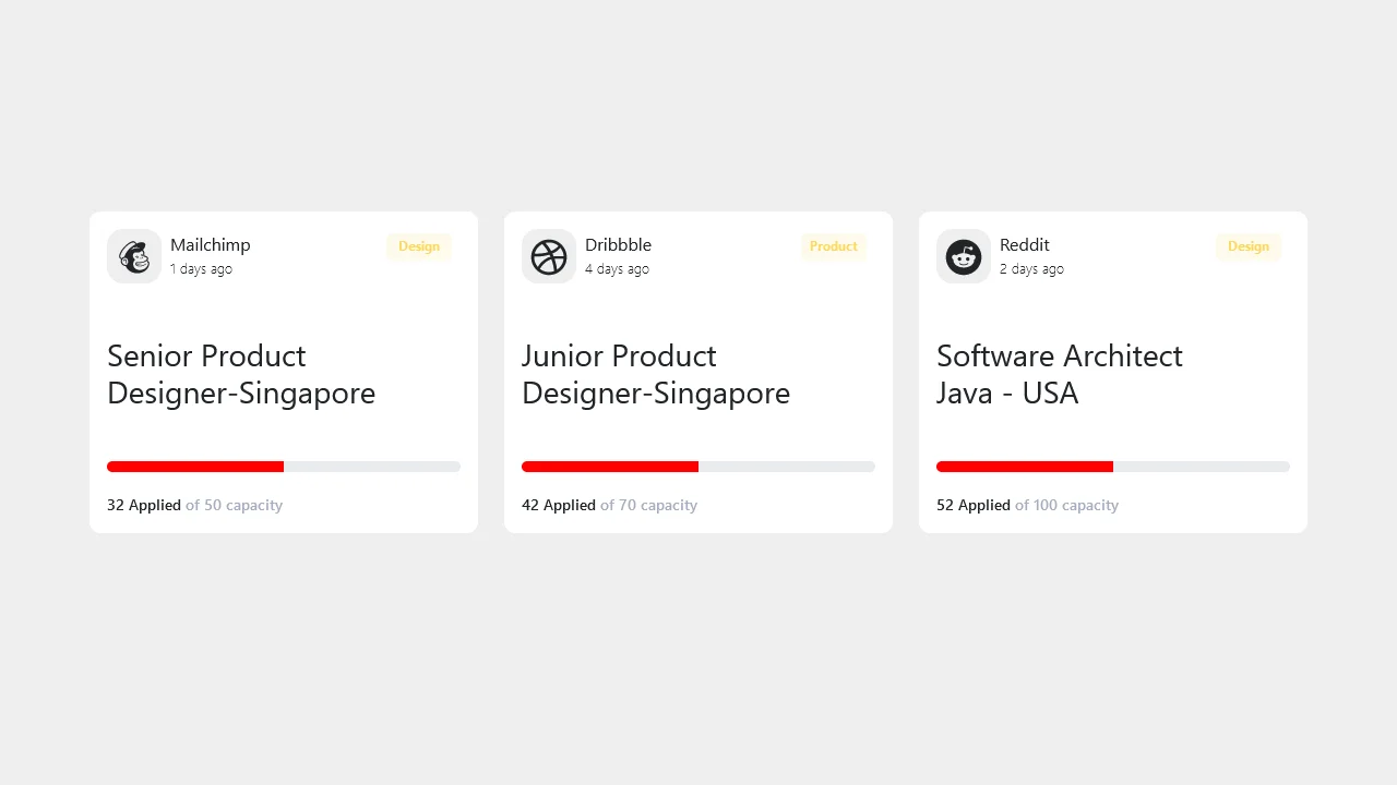 Bootstrap 5 Jobs Card Listing