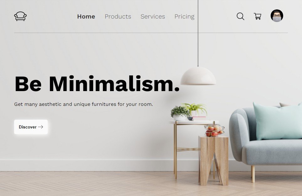 Clean and Minimalistic One Page Template Built With React.js
