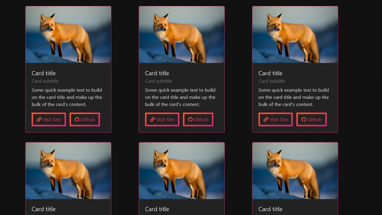 Bootstrap Card Grid