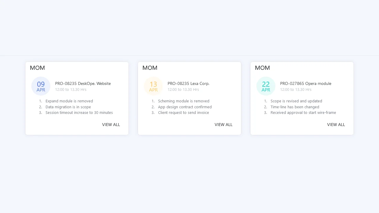 Bootstrap Events Card Widget