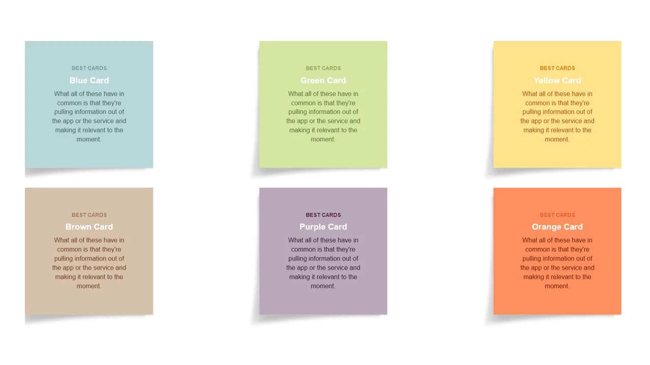 Bootstrap Note Cards