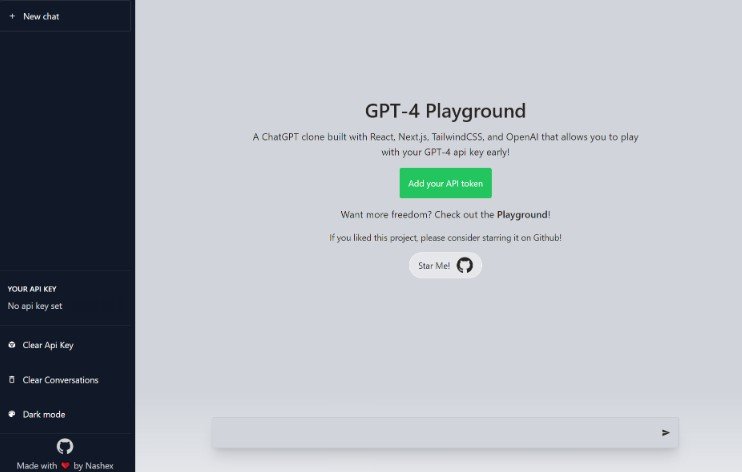 Clone of OpenAI's ChatGPT and Playground environments to enable experimenting with API keys