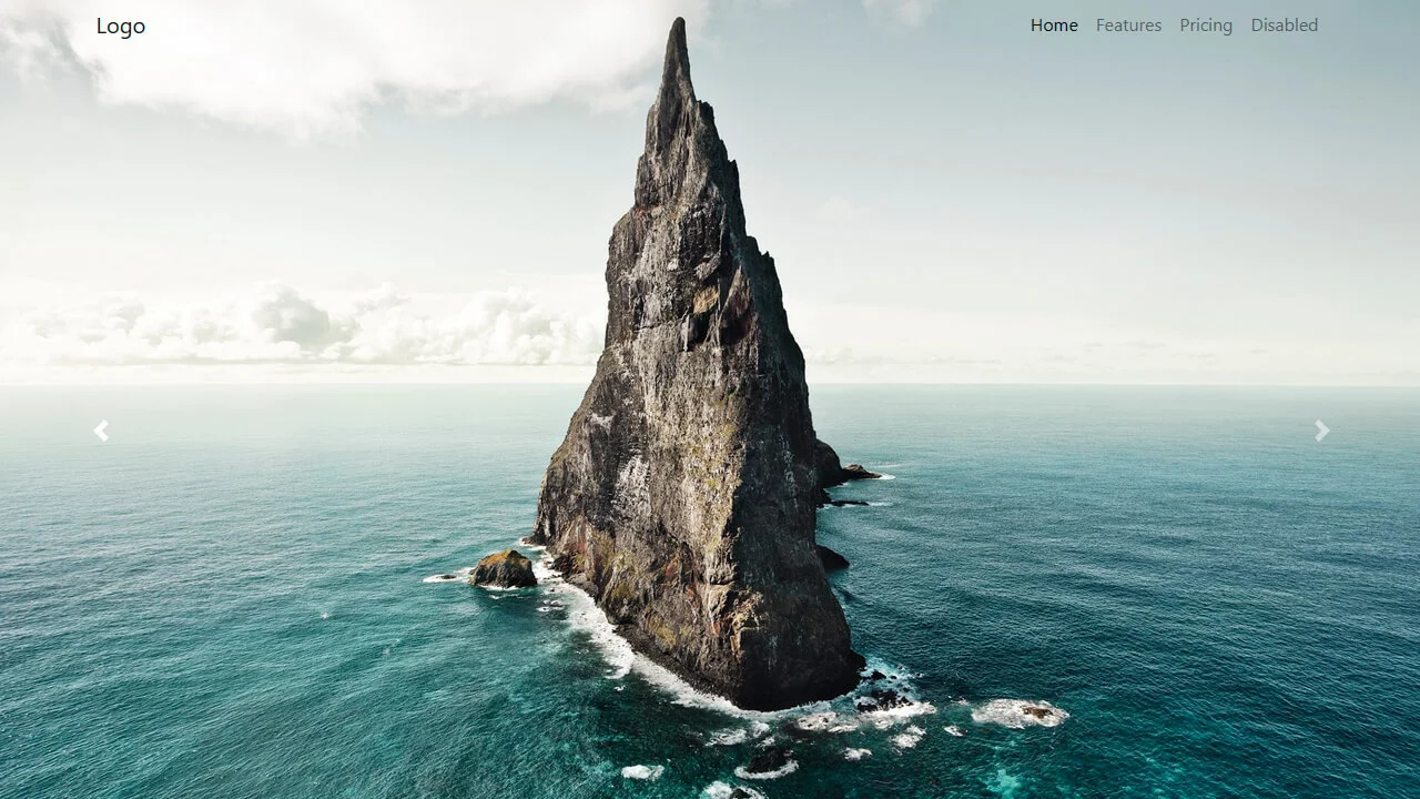 Full Screen Carousel with Navbar