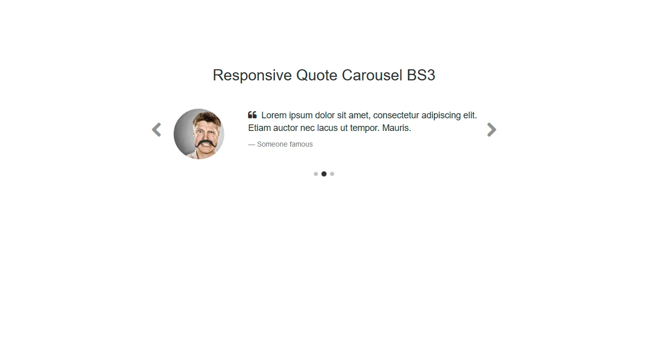 Responsive Quote Carousel