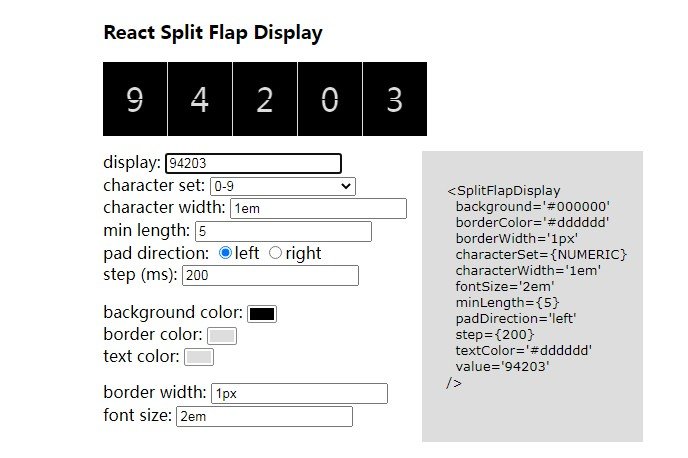 A CSS & React built Split Flap or Solari display