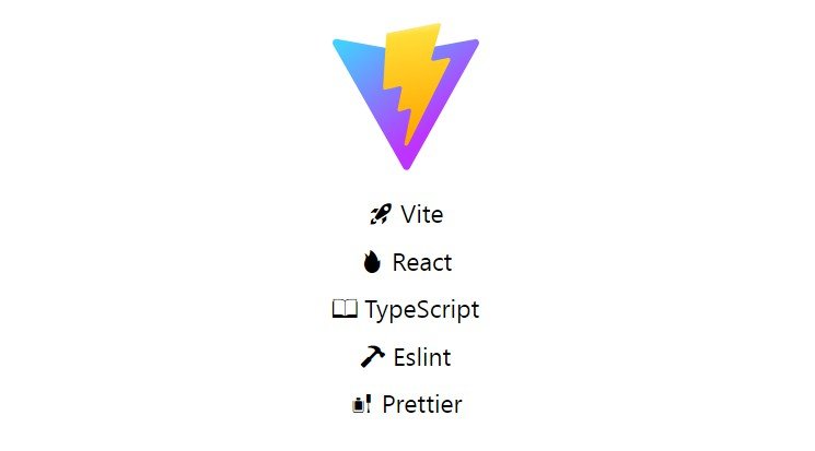 Create a new project with Vite, React JS, TypeScript, Eslint, Prettier in just 1 second