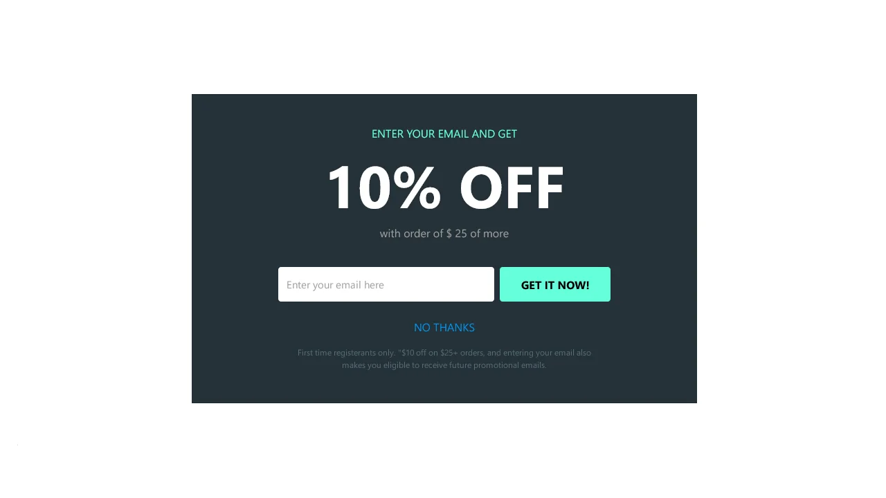 Bootstrap 4 Discount Coupon