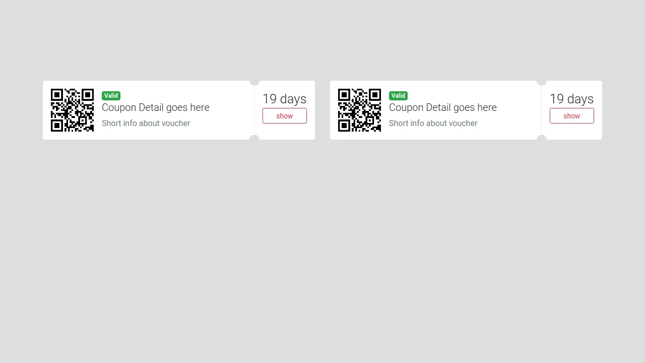 Bootstrap Coupon Style