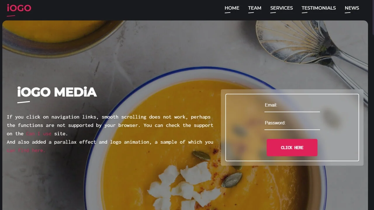 backdrop-filter: blur & scroll-behavior: smooth