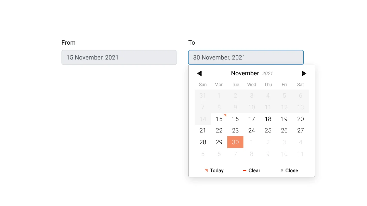 Bootstrap Calendar Datepicker #13
