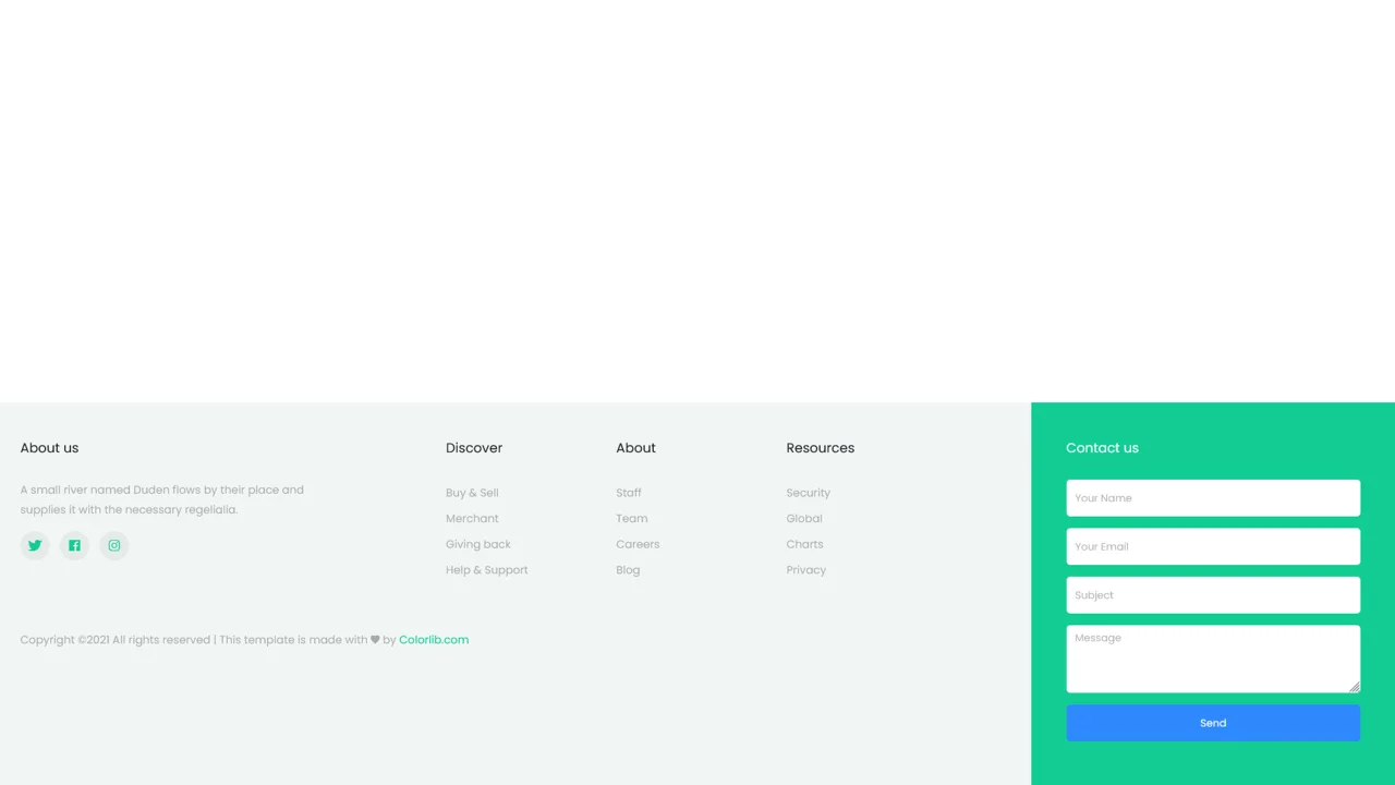 Bootstrap Footer #18
