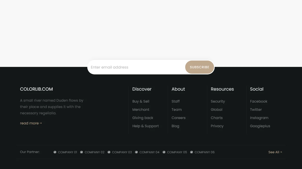 Bootstrap Footer #12