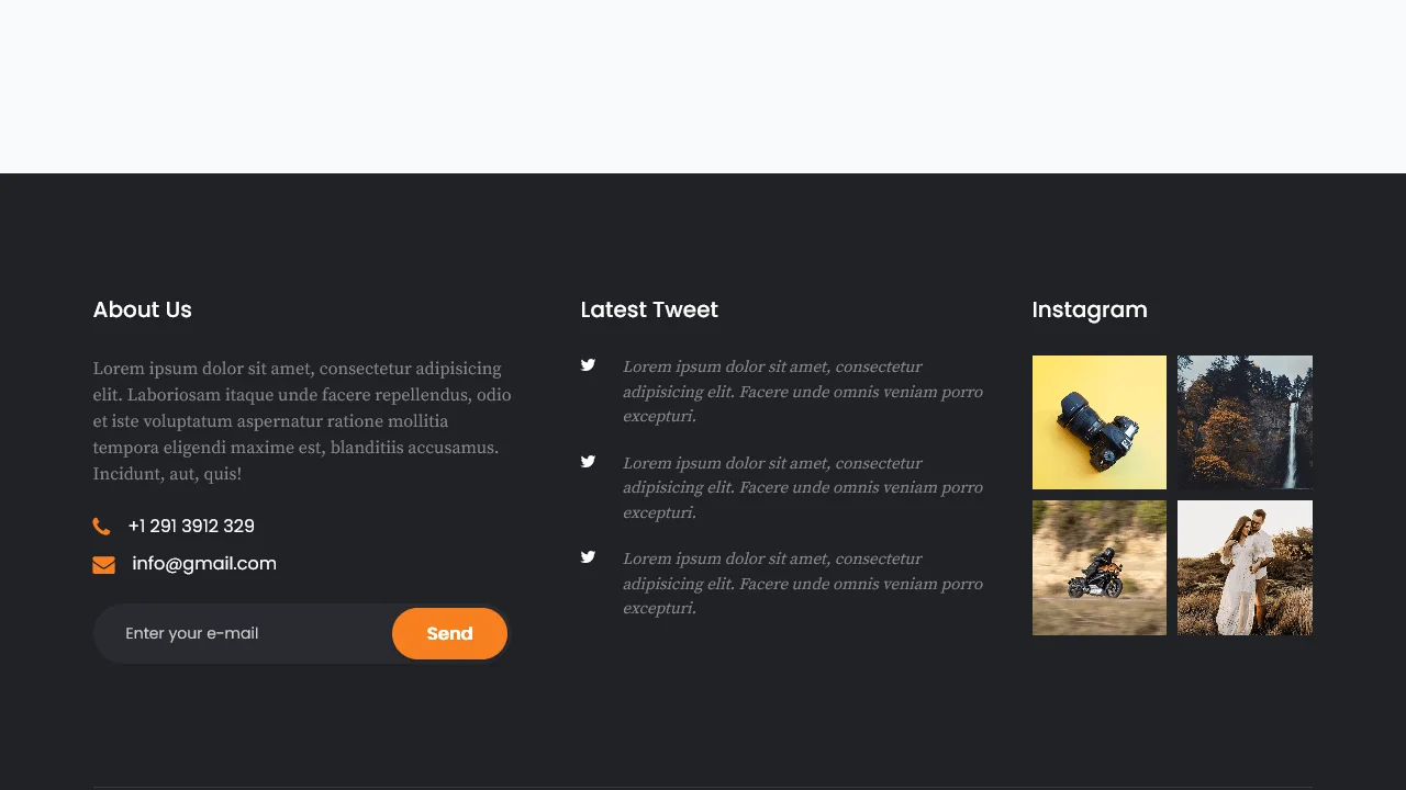 Bootstrap Footer #02