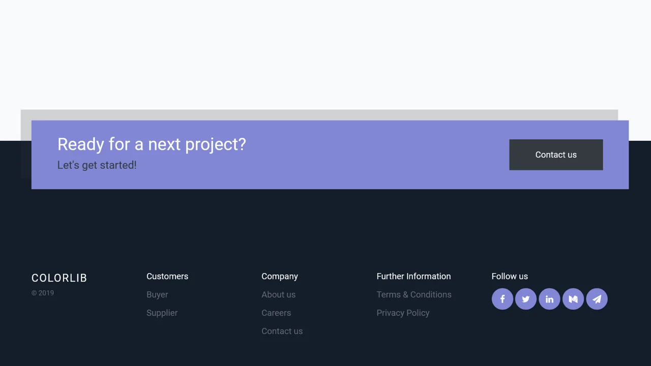 Bootstrap Footer #01