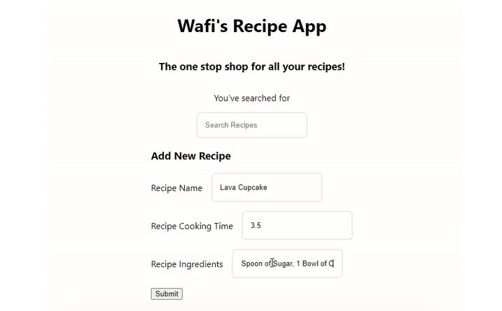 CRUD (Create, Read, Update, Delete) Recipe App with React