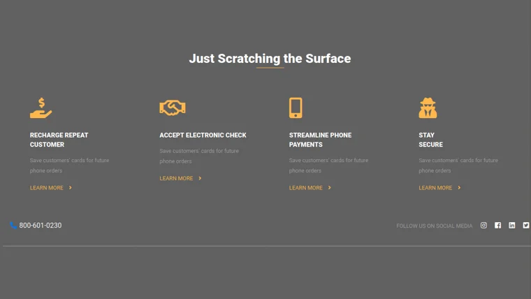 Bootstrap 4 Footer Bottom Responsive Template