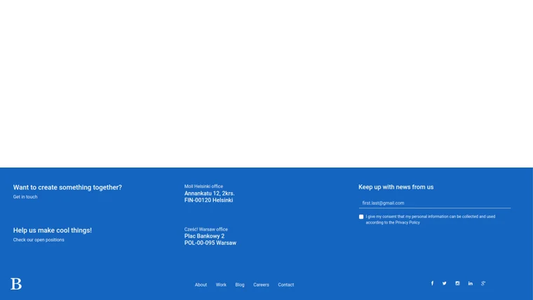Bootstrap 4 Responsive Footer