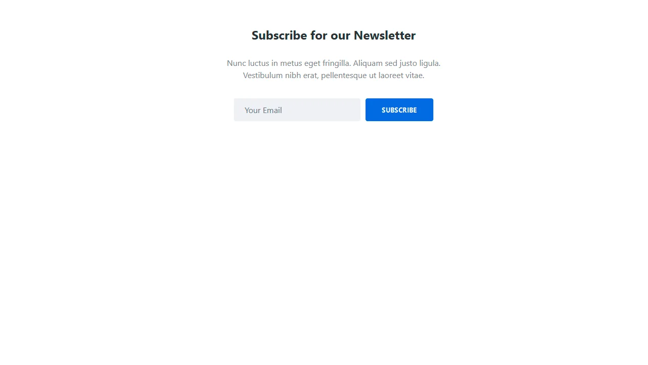 Subscription Form