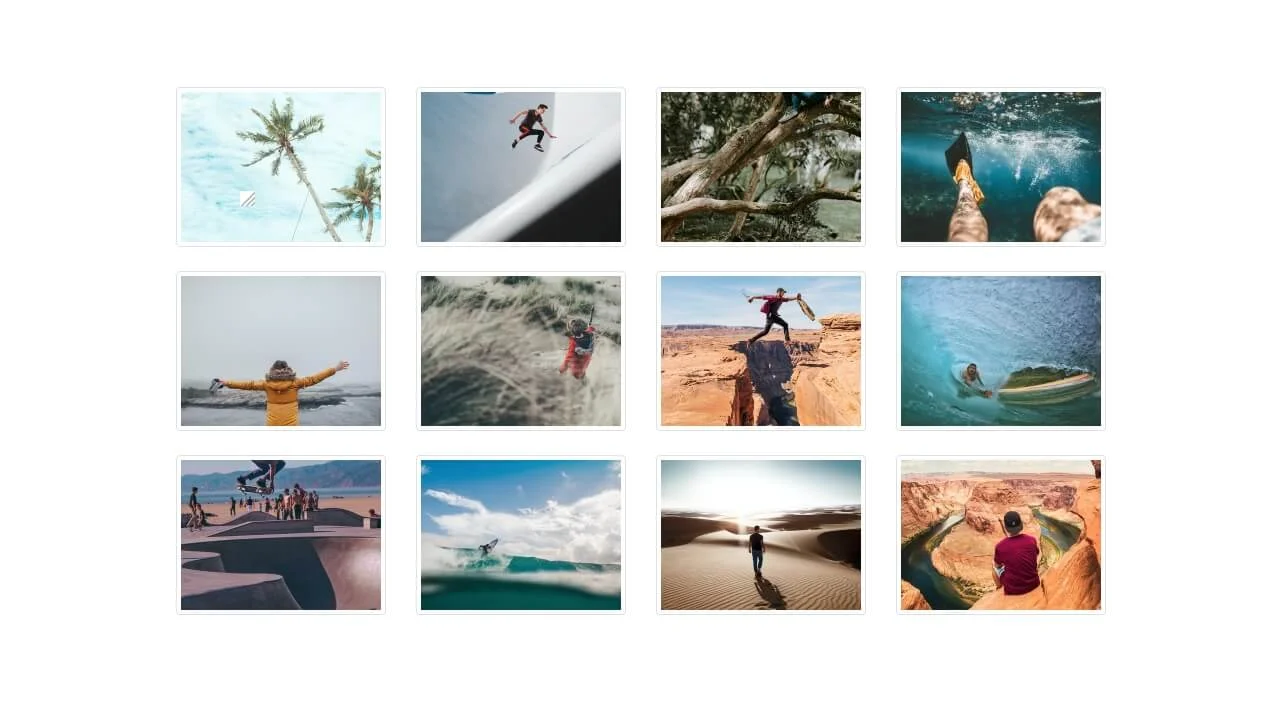 Bootstrap 4 Gallery with Image Thumbnails