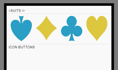 Customisable SVG based Playing Card graphics with react