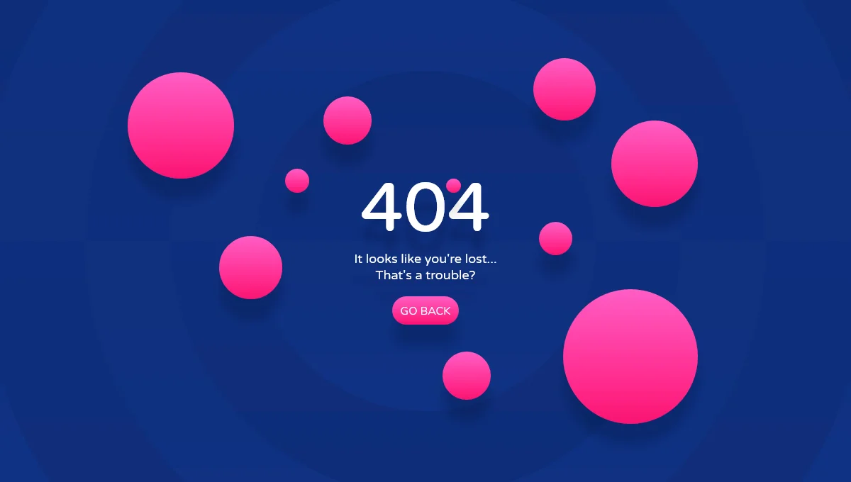 Bubbly 404 Page