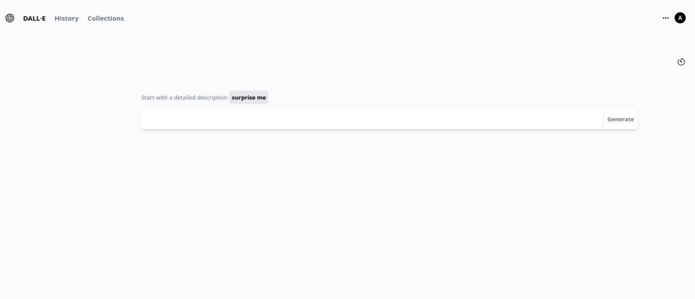 Dall.e Clone website/mobile application using react.js and vue