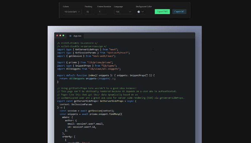 Darwin: Create beautiful images and gifs of your source code