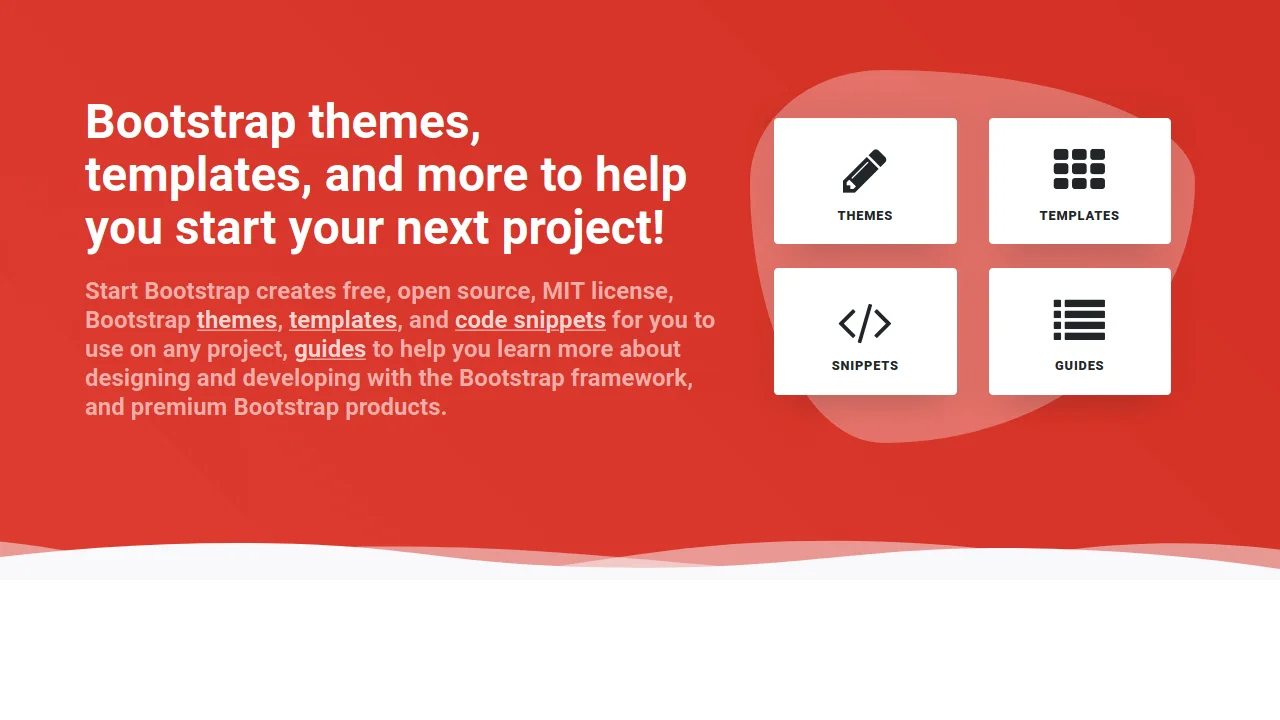 Bootstrap Header Like StartBootstrap